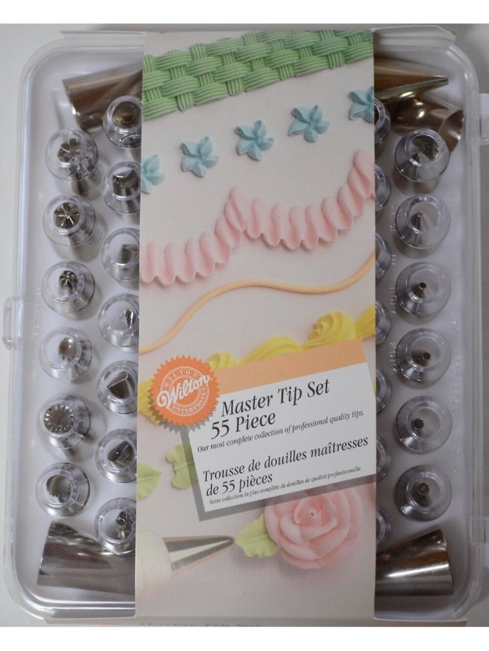 New Wilton 55 piece Master decorating tip set